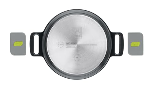 BRA COOKWARE Life Ceramic Nonstick Sauté Pan w/Glass Lid | 12.6 Inch 4.79 Quart Recycled Aluminum Deep Pan | Dual-Handle Braiser | Ceramic Non-Stick Coating | PFOA Free | All Cooktops & Oven Safe
