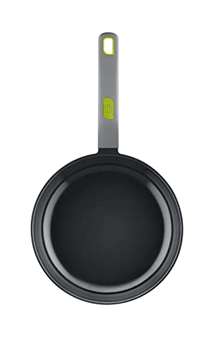 BRA COOKWARE Life Ceramic Nonstick Sauté Pan w/Glass Lid | 12.6 Inch 4.79 Quart Recycled Aluminum Deep Pan | Dual-Handle Braiser | Ceramic Non-Stick Coating | PFOA Free | All Cooktops & Oven Safe