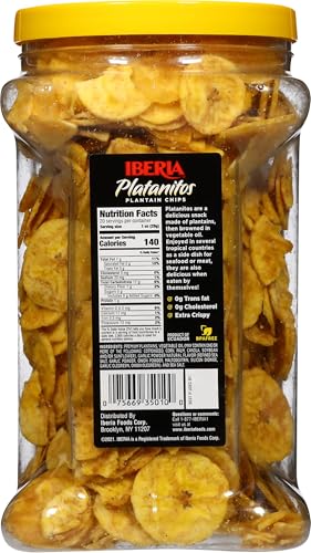 Iberia Saladito Lightly Salted Plantain Chips , 20 Oz.