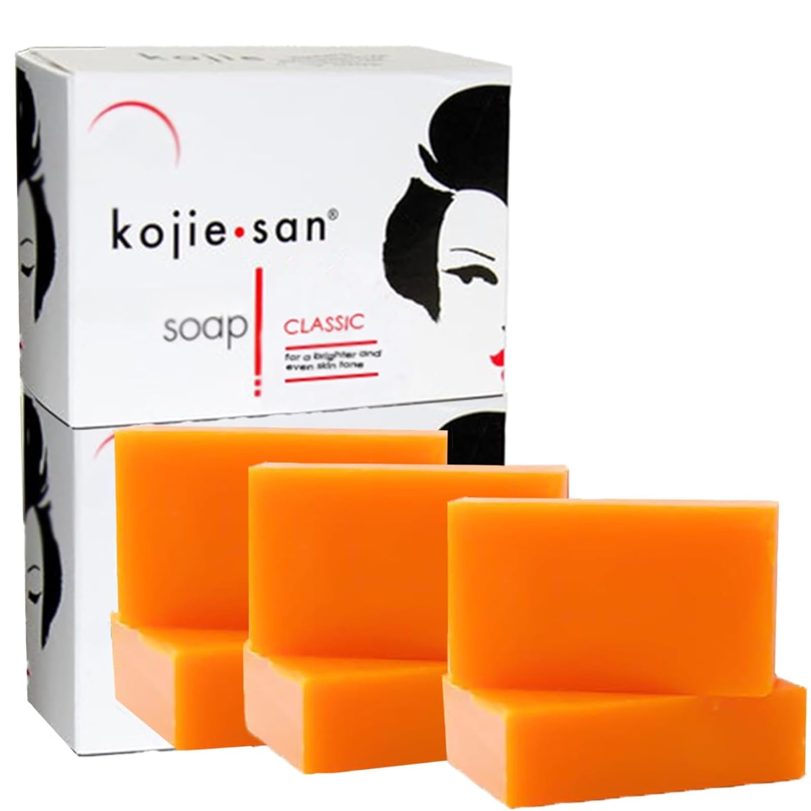 Kojie San Orange Whitening Soap, 3 x 65 g