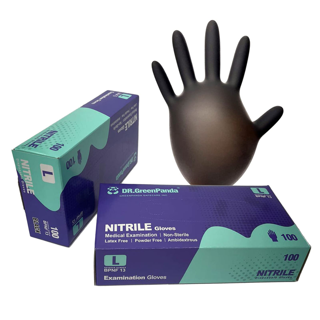 Nitrile Gloves - 3 Mil - Food Safe & Medical Exam Disposable Gloves - Latex Free Powder Free Non-Sterile
