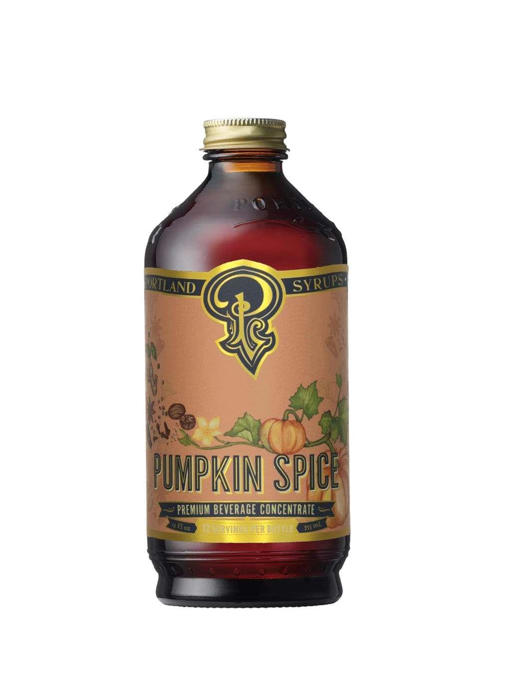 Portland Syrups Brown Sugar Simple Syrup - Drink Mix for Crafting Cocktails, Sugar Syrup for Drinks, Simple Syrup for Coffee, Mocktails, Baking, 12 oz, Pack of 2