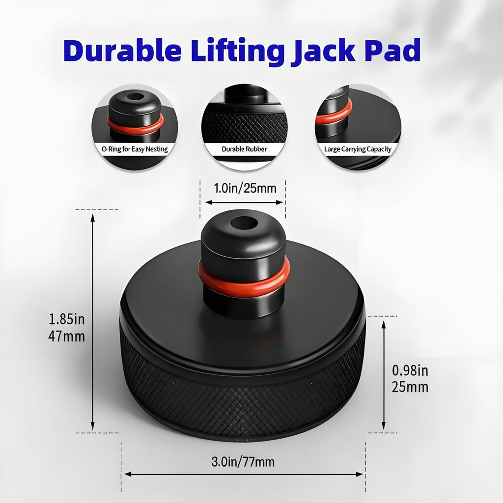 Chirano Lifting Jack Pads Compatible with Tesla Model 3/S/X/Y/Y Juniper, 4 Pucks with a Storage Case, Accessories for Tesla Vehicles 2013 to 2026