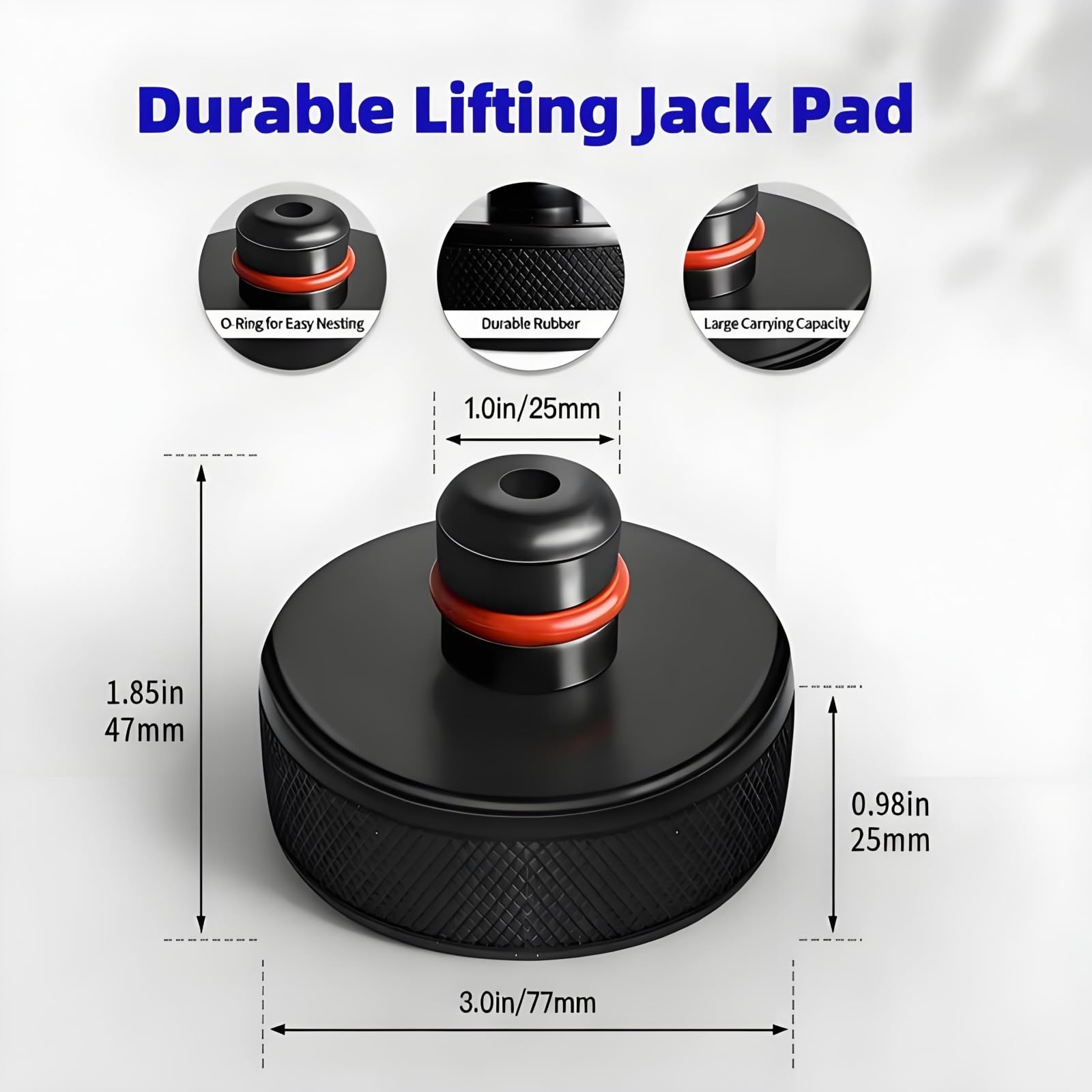 Chirano Lifting Jack Pads Compatible with Tesla Model 3/S/X/Y/Y Juniper, 4 Pucks with a Storage Case, Accessories for Tesla Vehicles 2013 to 2026