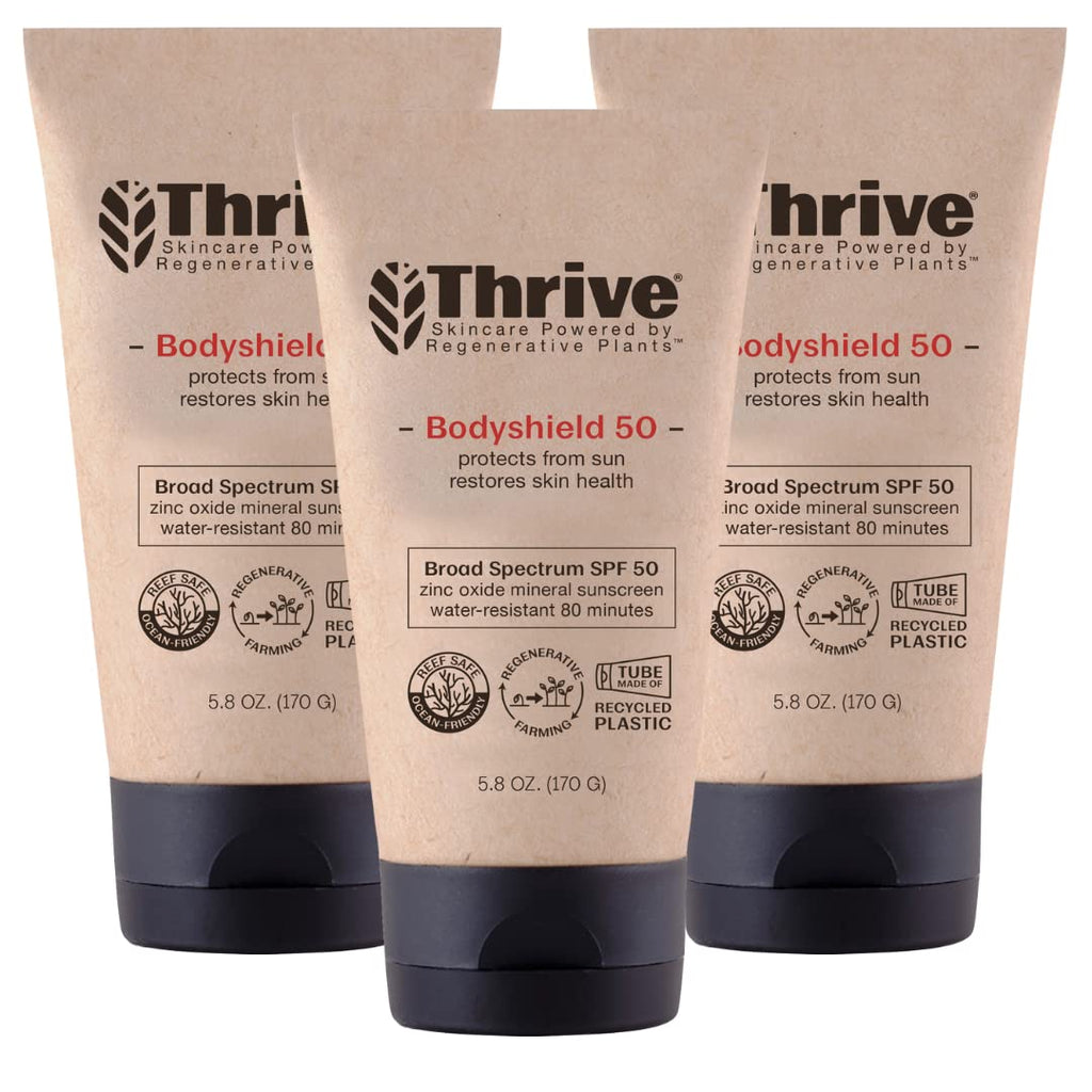 Thrive Natural Care Reef Safe Sunscreen SPF50 - Hawaii 104 Reef Act Compliant - Mineral Sunscreen Non-Nano Zinc Oxide - Vegan, (5.8 Oz (Pack of 1))