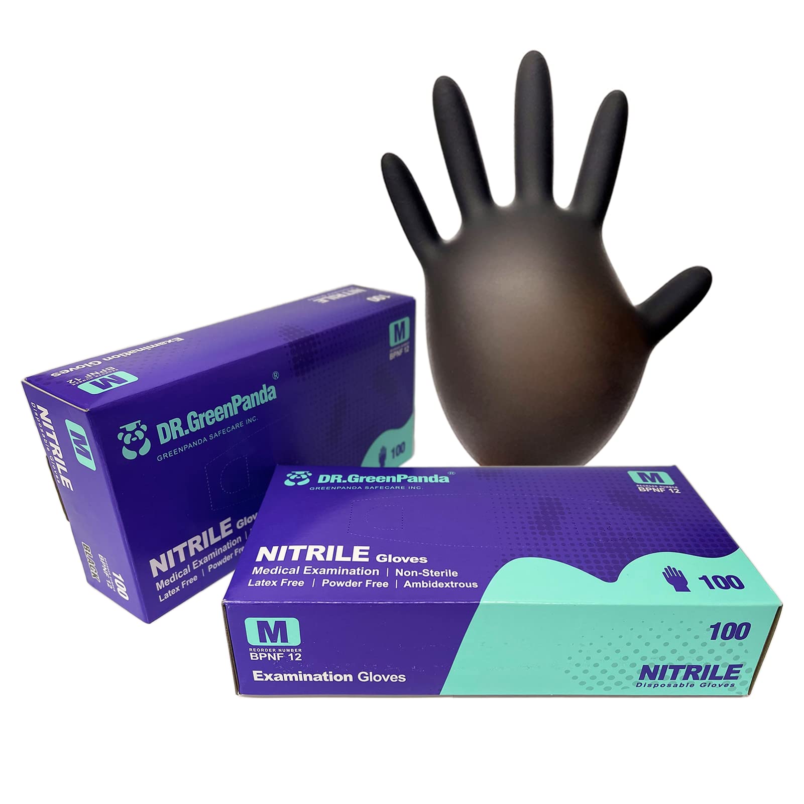 Nitrile Gloves - 3 Mil - Food Safe & Medical Exam Disposable Gloves - Latex Free Powder Free Non-Sterile