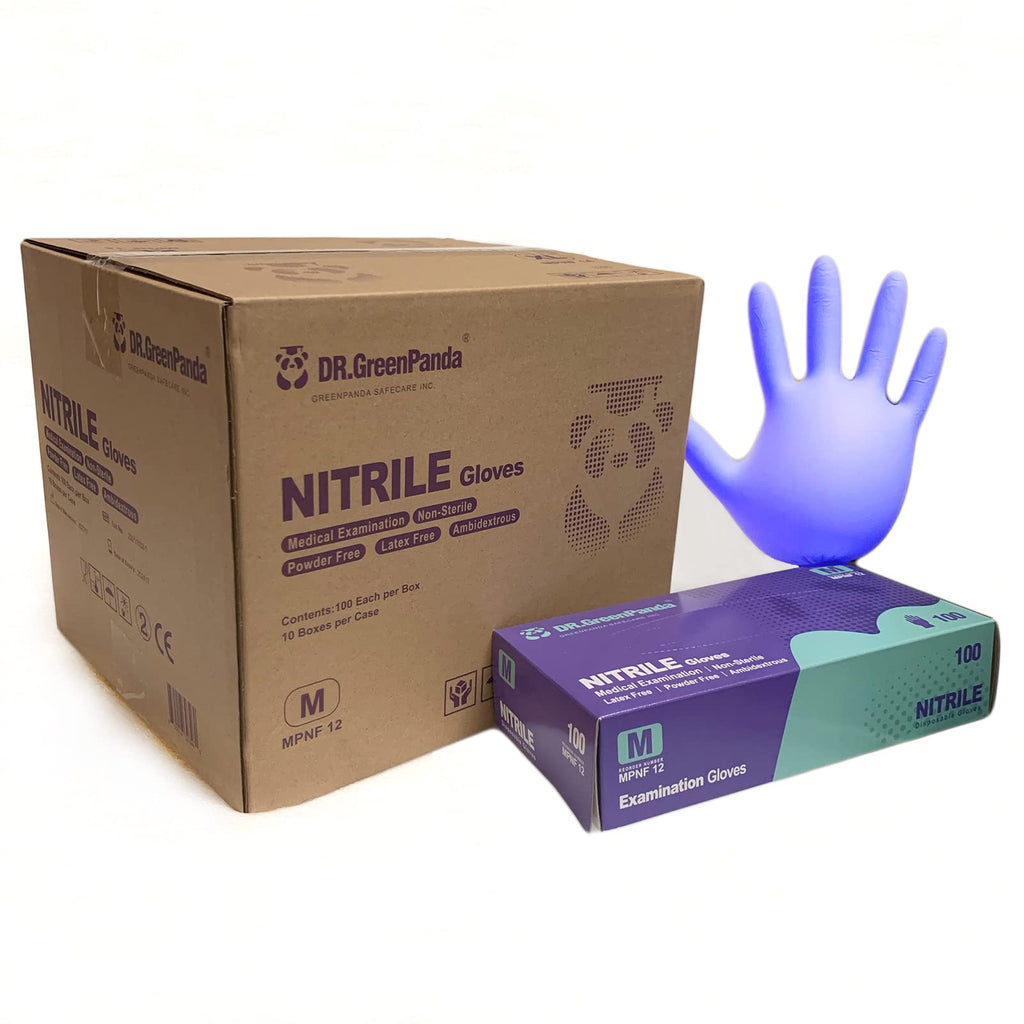 Nitrile Gloves - 3 Mil - Food Safe & Medical Exam Disposable Gloves - Latex Free Powder Free Non-Sterile