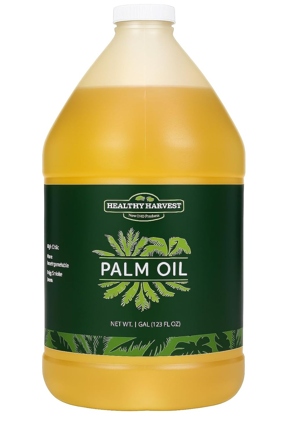 Healthy Harvest 100% Pure Palm Oil – Non-GMO, Seedless Cooking Oil for Frying, Baking & Sautéing, Rich in Natural Nutrients, 1 Gallon