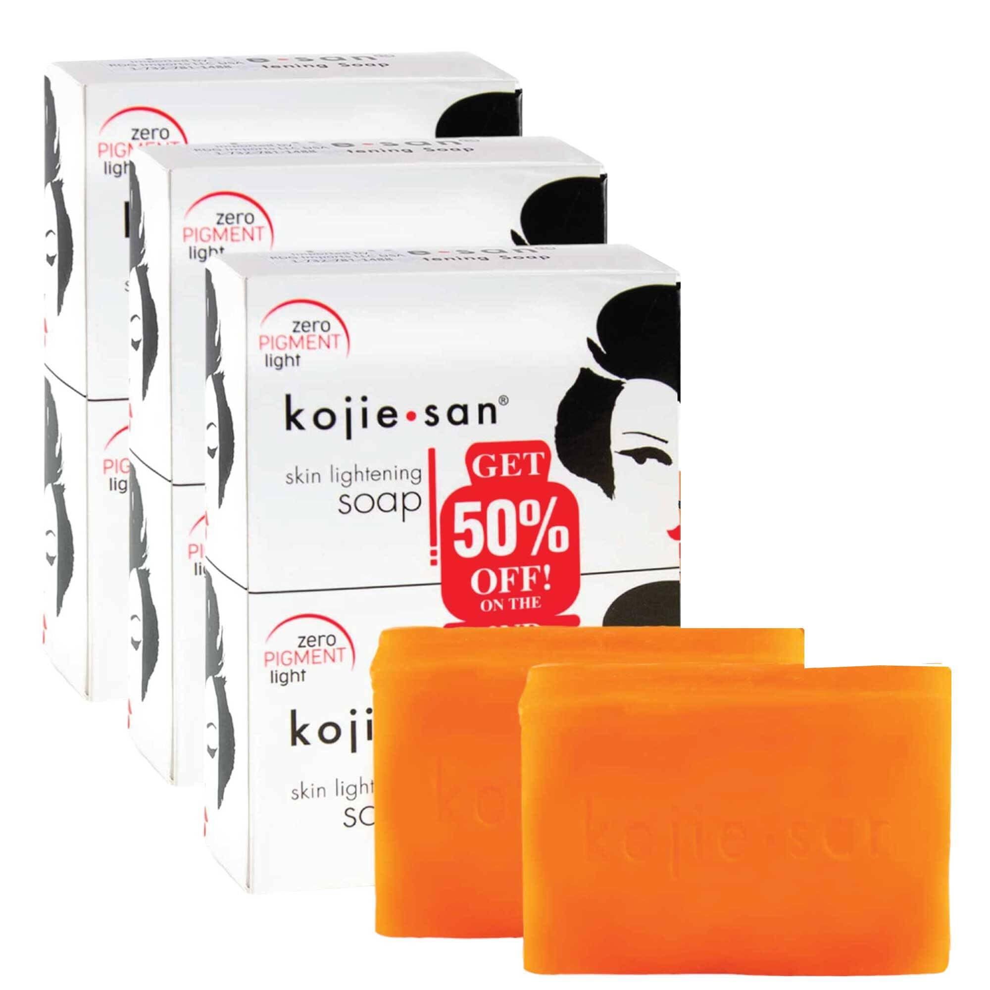 Kojie San Orange Whitening Soap, 3 x 65 g