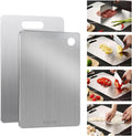 Stainless Steel Cutting Board, 2026 Upgrade Non Toxic Cutting Boards for Kitchen Hygiene Double Sided Chopping Board for Meat/Vegetables,316 Metal Dishwasher Safe Kitchen Gifts(4PC-S+L+XL+XXL)