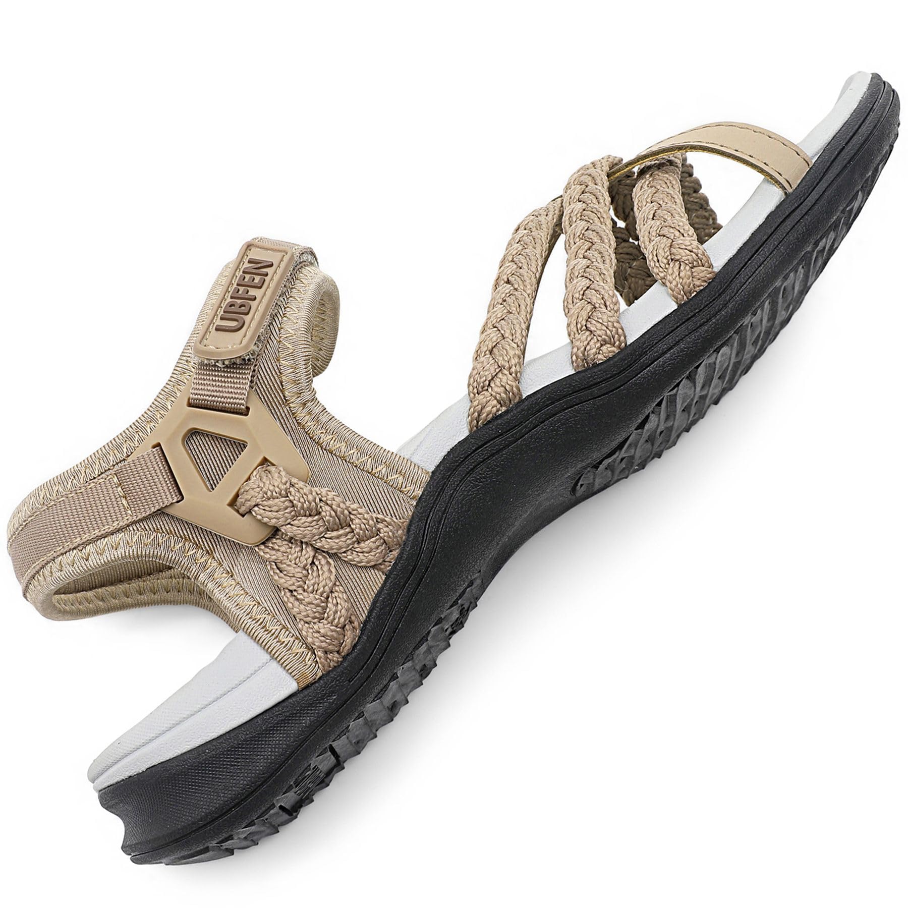 UBFEN Womens Hiking Sandals Walking Outdoor Sports Comfortable Water Sandals with Arch Support Comfortable for Beach Camping Travel Golf