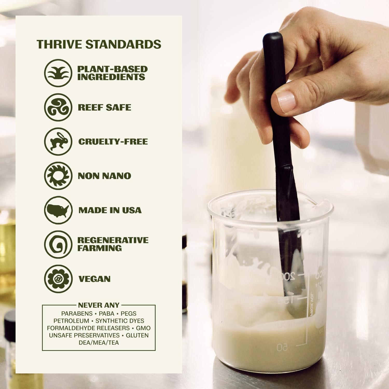 Thrive Natural Care Reef Safe Sunscreen SPF50 - Hawaii 104 Reef Act Compliant - Mineral Sunscreen Non-Nano Zinc Oxide - Vegan, (5.8 Oz (Pack of 1))