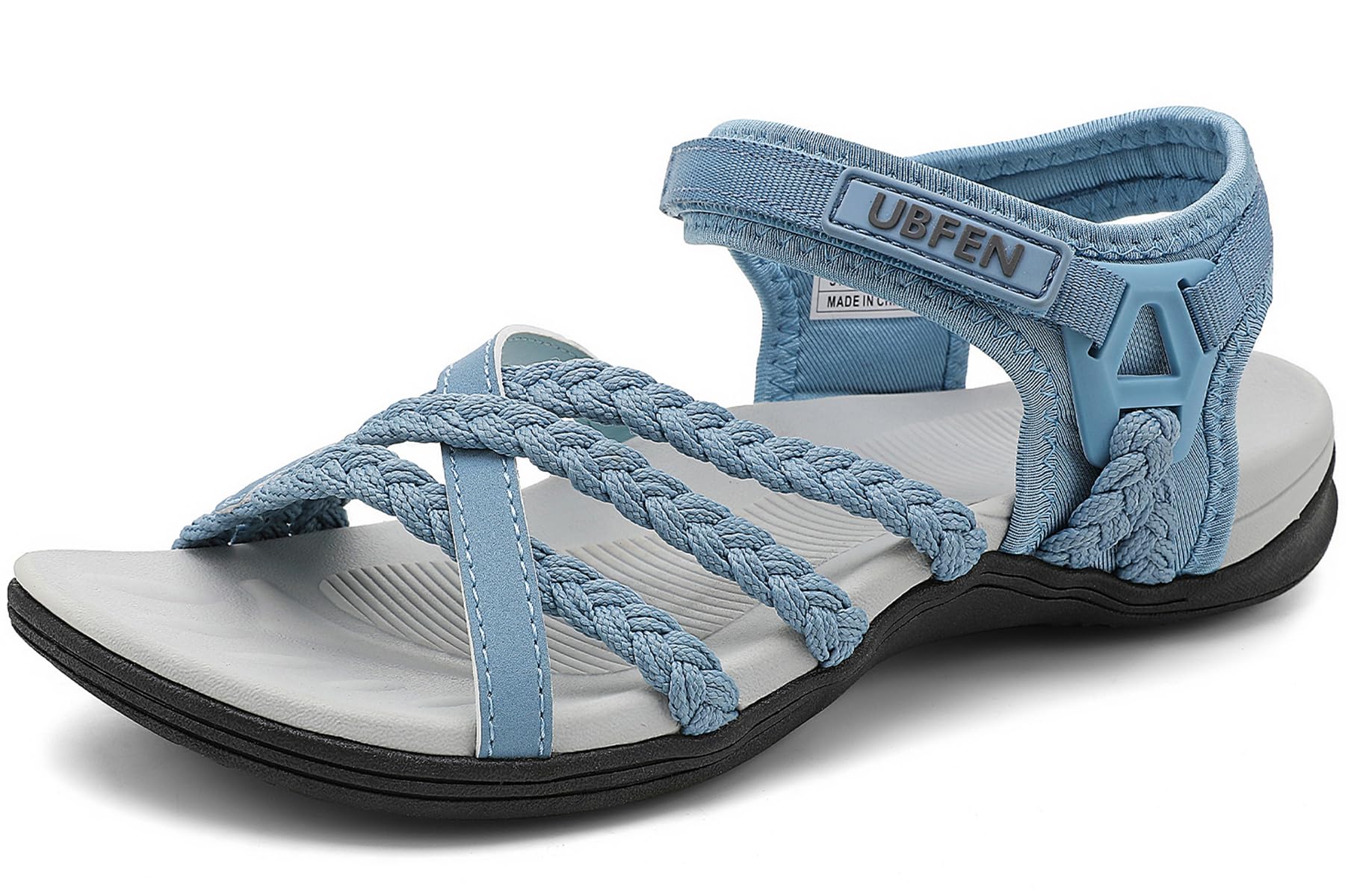 UBFEN Womens Hiking Sandals Walking Outdoor Sports Comfortable Water Sandals with Arch Support Comfortable for Beach Camping Travel Golf