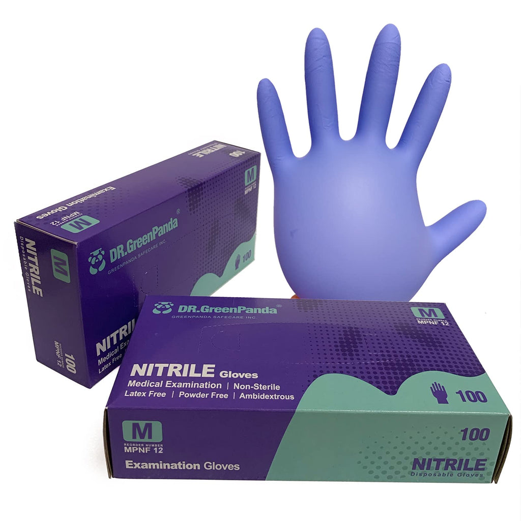 Nitrile Gloves - 3 Mil - Food Safe & Medical Exam Disposable Gloves - Latex Free Powder Free Non-Sterile