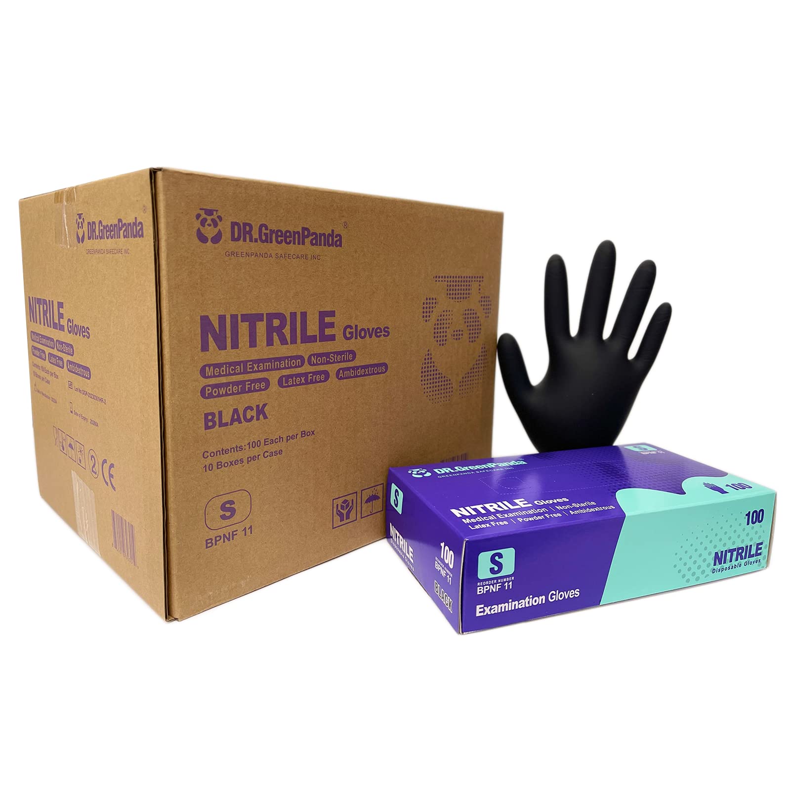 Nitrile Gloves - 3 Mil - Food Safe & Medical Exam Disposable Gloves - Latex Free Powder Free Non-Sterile