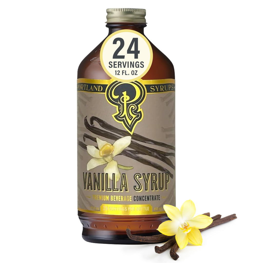 Portland Syrups Brown Sugar Simple Syrup - Drink Mix for Crafting Cocktails, Sugar Syrup for Drinks, Simple Syrup for Coffee, Mocktails, Baking, 12 oz, Pack of 2