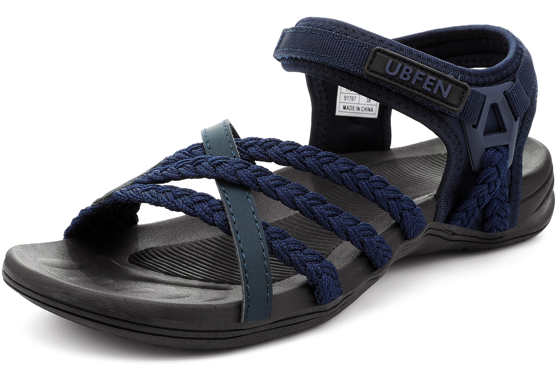 UBFEN Womens Hiking Sandals Walking Outdoor Sports Comfortable Water Sandals with Arch Support Comfortable for Beach Camping Travel Golf