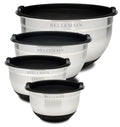 Stainless Steel Mixing Bowls with Lids Set – Large, Durable, Airtight Kitchen Bowls for Food Prep, Baking, Salad, and Storage (4 piece set)