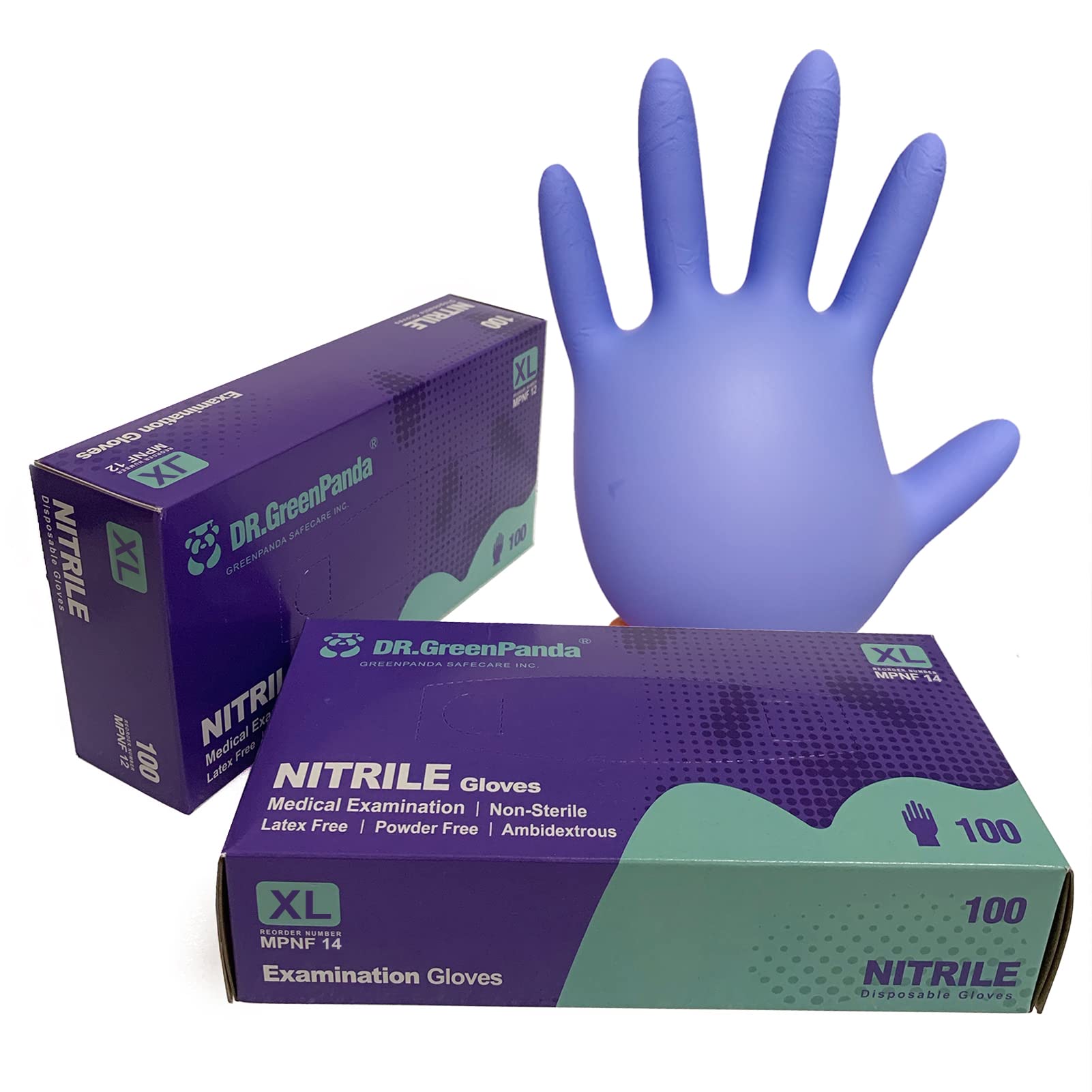 Nitrile Gloves - 3 Mil - Food Safe & Medical Exam Disposable Gloves - Latex Free Powder Free Non-Sterile