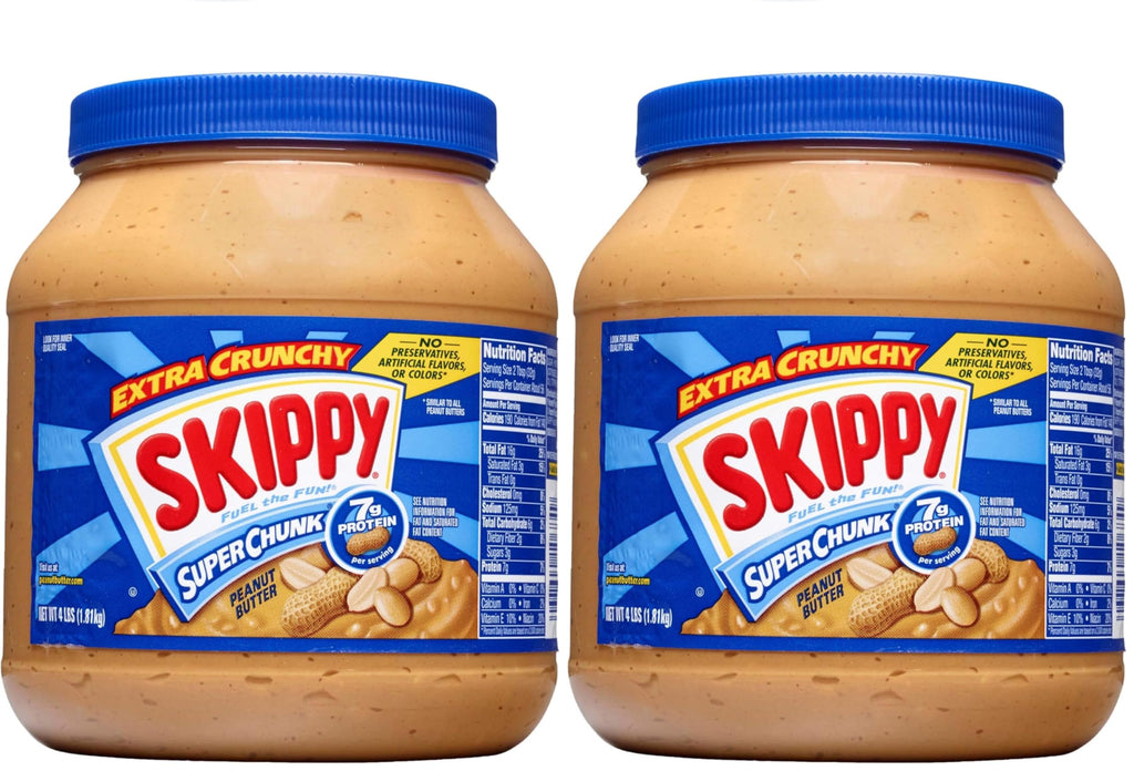 SKIPPY Peanut Butter, Super Chunk, 40 Ounce