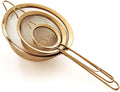Strainer Set Fine Mesh – Premium 304 Stainless Steel (18/8) – 8″, 5.5″ and 3.3″ Sturdy Kitchen Strainers (Silver)