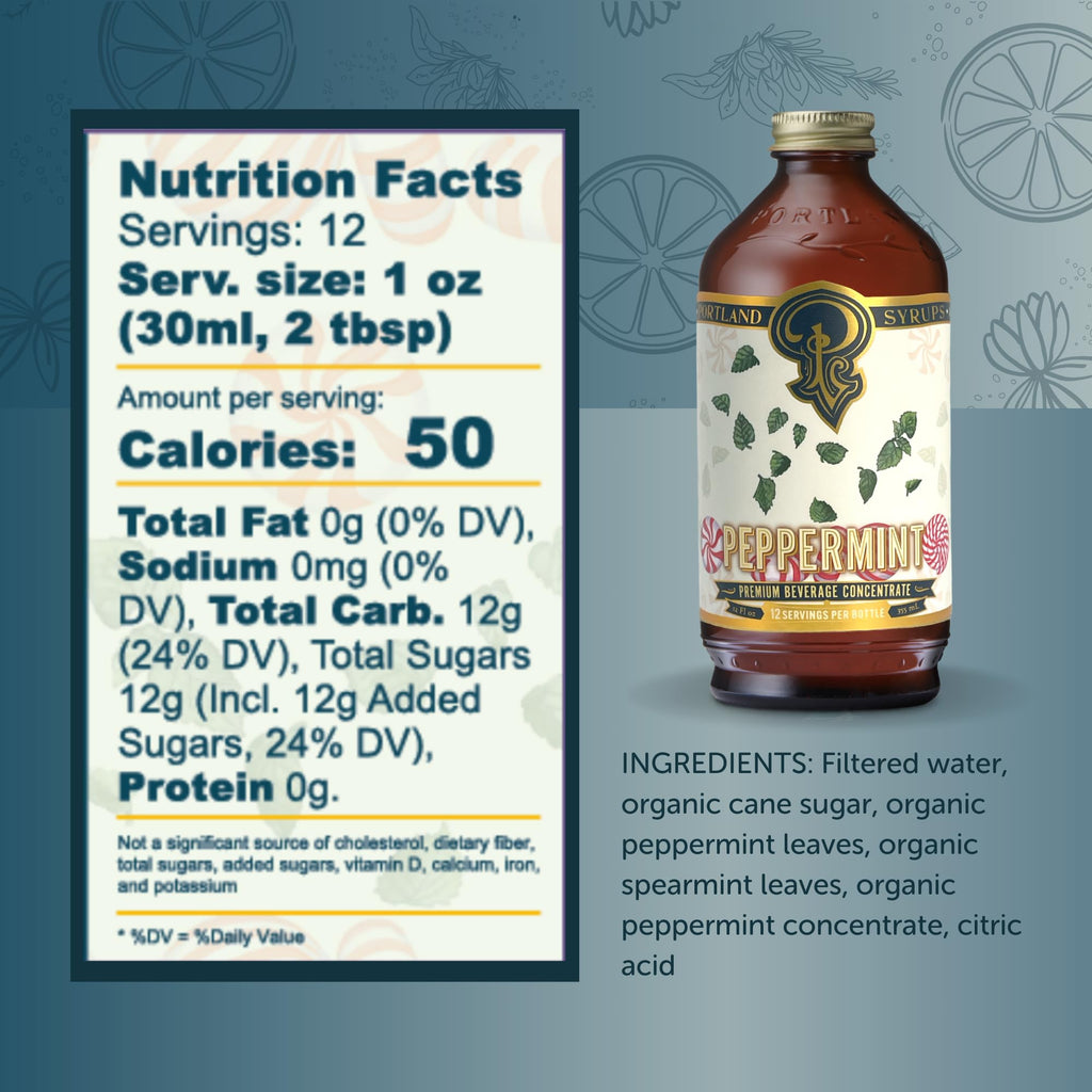 Portland Syrups Brown Sugar Simple Syrup - Drink Mix for Crafting Cocktails, Sugar Syrup for Drinks, Simple Syrup for Coffee, Mocktails, Baking, 12 oz, Pack of 2