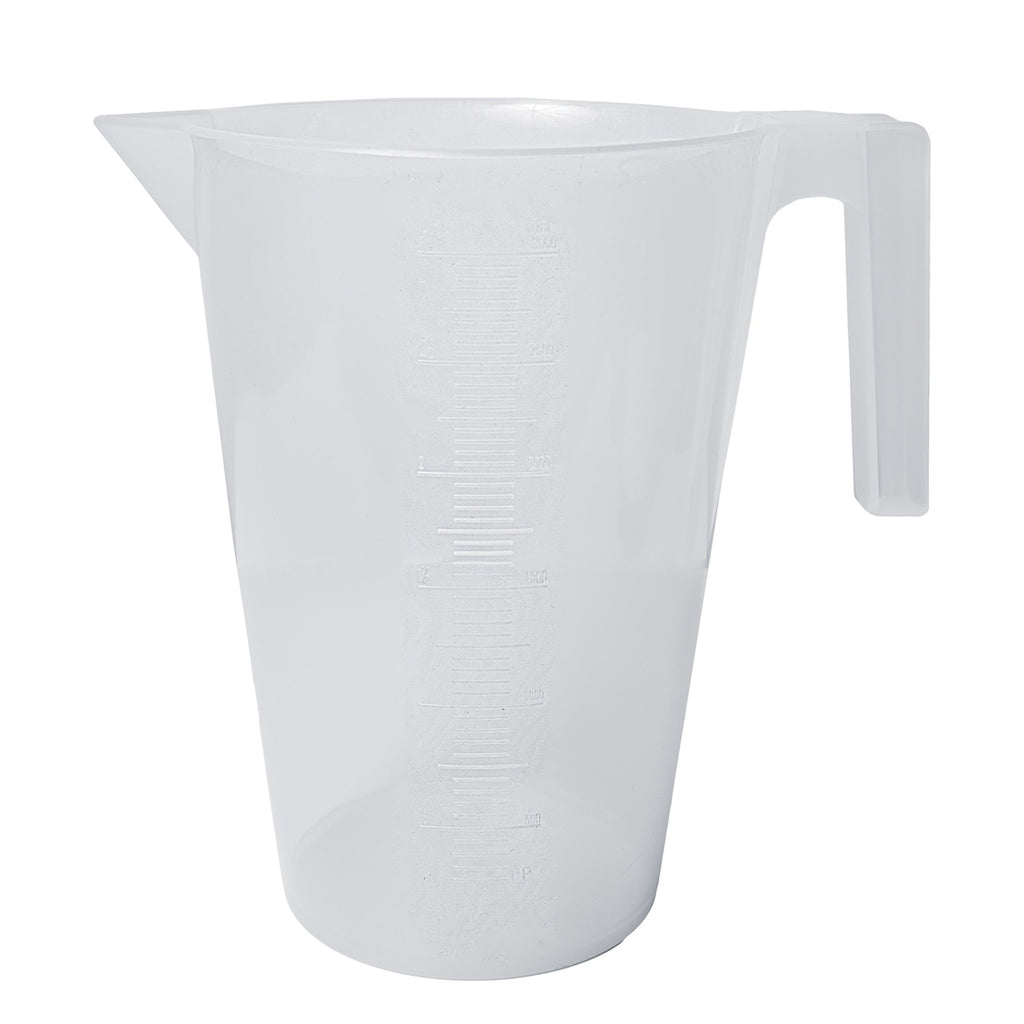 SP Bel-Art Tall Form 1000ml Polypropylene Graduated Pitcher, 10ml, Chemical-Resistant Measure Pitcher, Heat-Resistant to 121°C, Durable Shatterproof Design for Lab, Kitchen, and Industrial Use