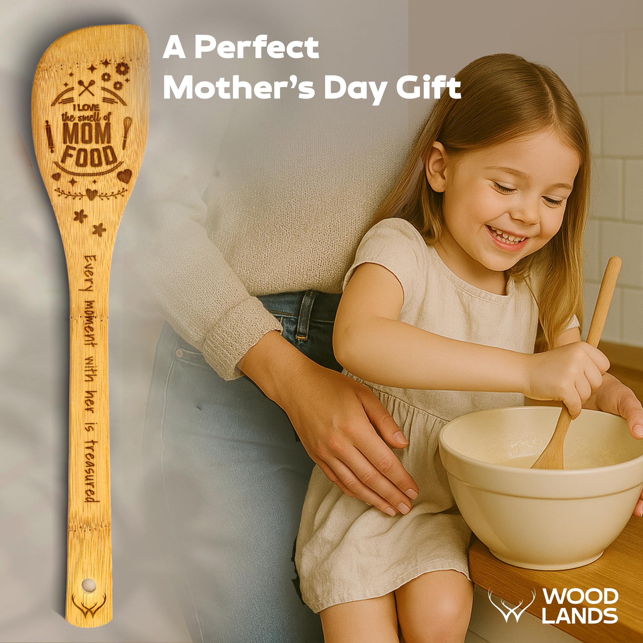 Wooden Spoons for Cooking set of 6 – Premium Wooden Utensil set for everyday use – Versatile Cooking utensils set safe for nonstick pans – Durable wooden spoon kitchen utensils set
