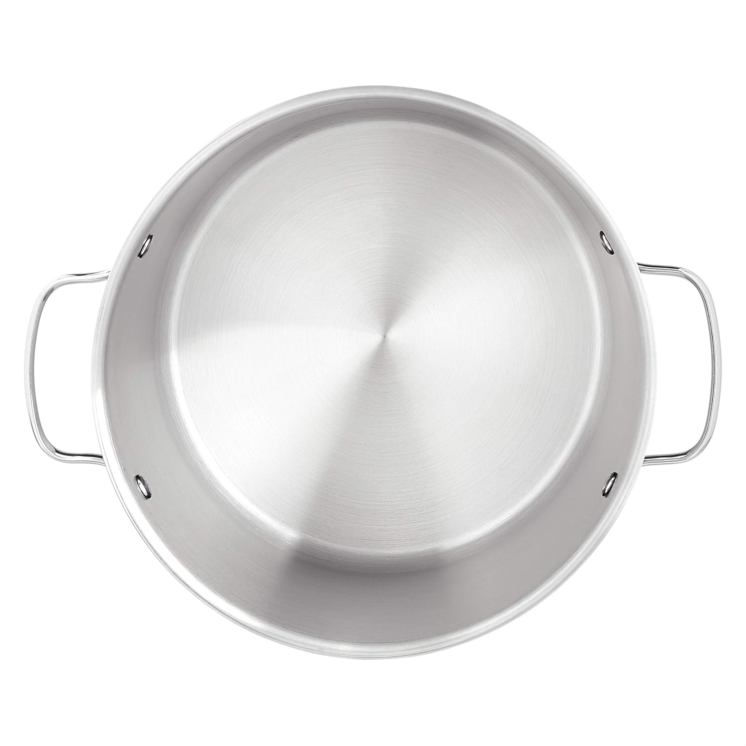 Amazon Basics Stainless Steel Induction Compatible Stock Pot with Glass Lid, Oven Safe, Dishwasher Safe, Sturdy, 8 Quart, Silver