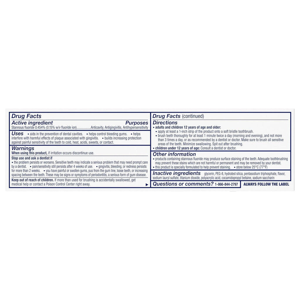 Sensodyne Sensitivity & Gum Whitening Toothpaste, Toothpaste for Sensitive Teeth & Gum Problems, 3.4 Ounces (Pack of 3)