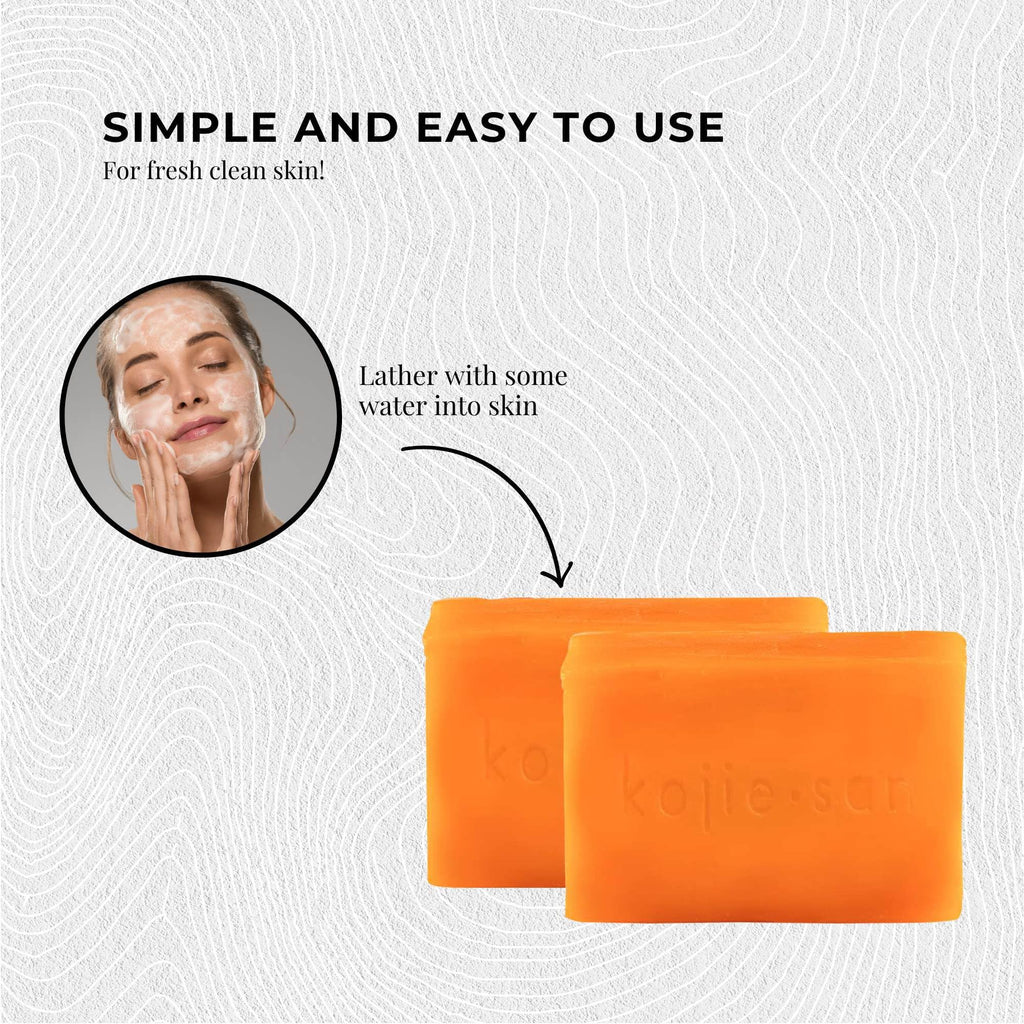 Kojie San Orange Whitening Soap, 3 x 65 g
